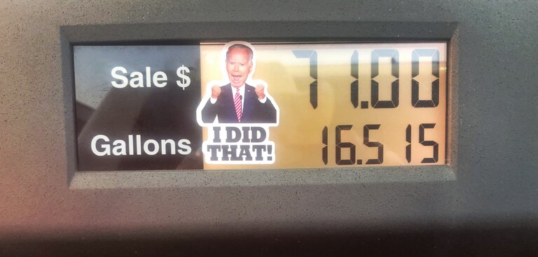 And to think, we had 5/8 of a tank of fuel BEFORE filling up @DonnaFiducia’s 7.3L BEAST! Thanks Brandon, you schmuck!