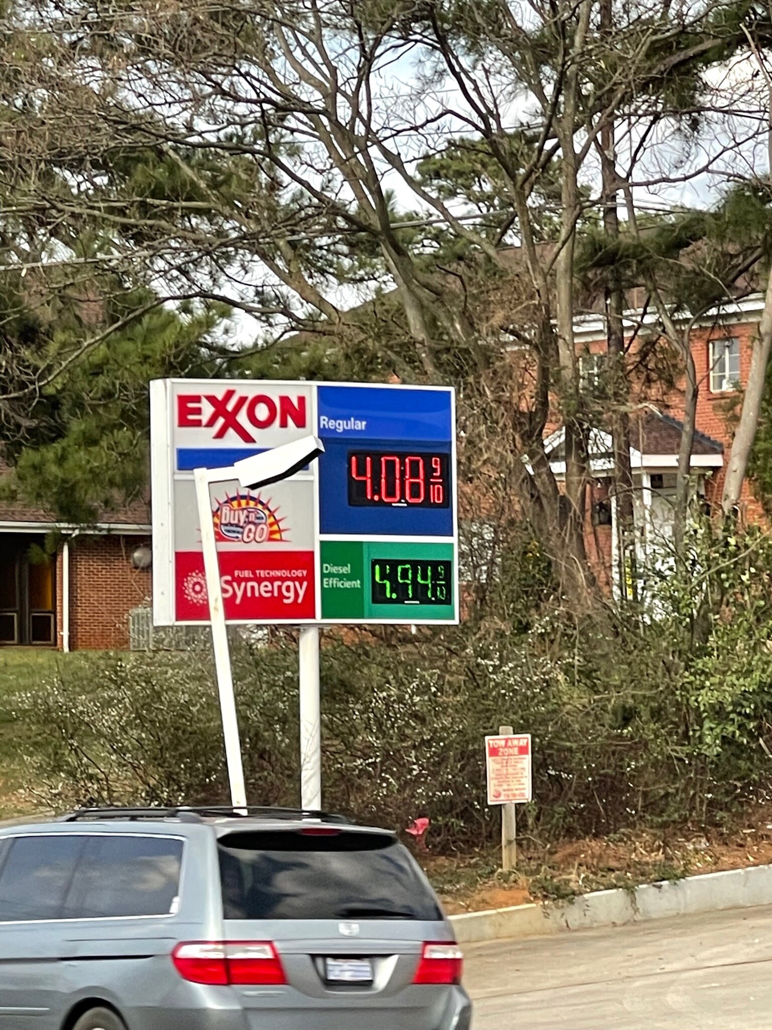 First I’ve seen here, but gas is officially over $4….. 