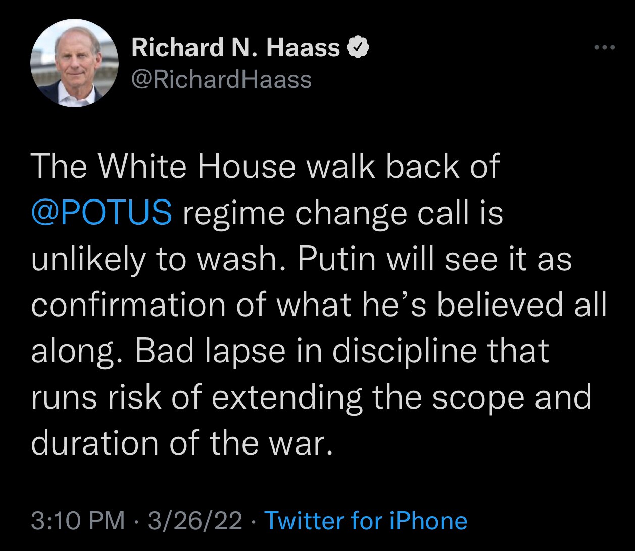 Biden loses Axios/Mike Allen first; now the Council on Foreign Relations 

#biden #mikeallen #councilonforeignrelations #richardhaass #byebyebiden #fjb #bannonswarroom 

https://twitter.com/richardhaass/status/1507797051463057418?s=21