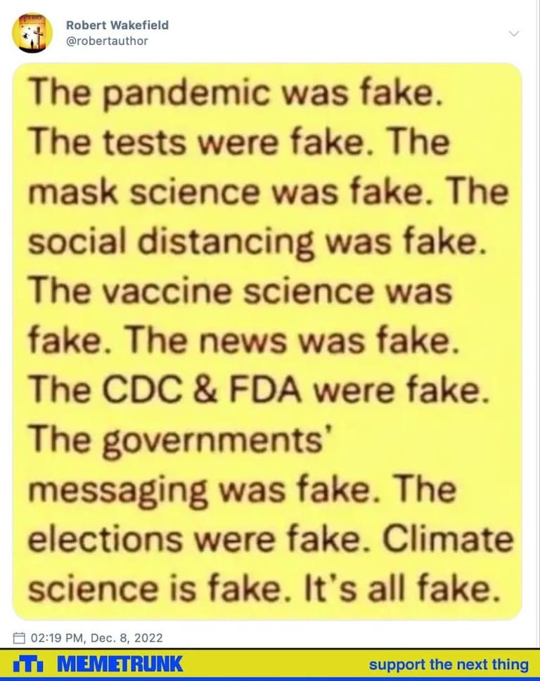 Fake, Lies, Fear