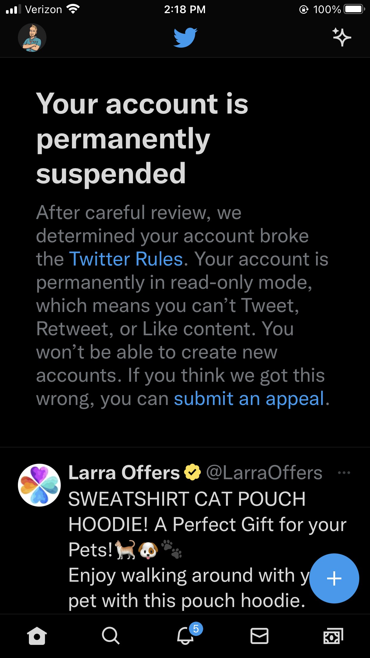 Today I was notified that I'm permanetly banned from Twitter.

I'm done with Elon and Twitter!

Now ...