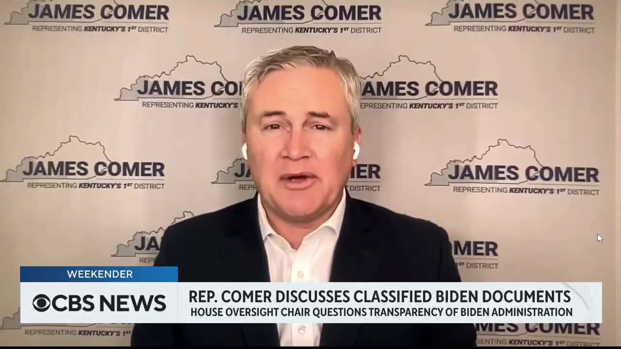 House Oversight Chair JamesComer says "it sure looks like" the Biden administration withheld the doc...