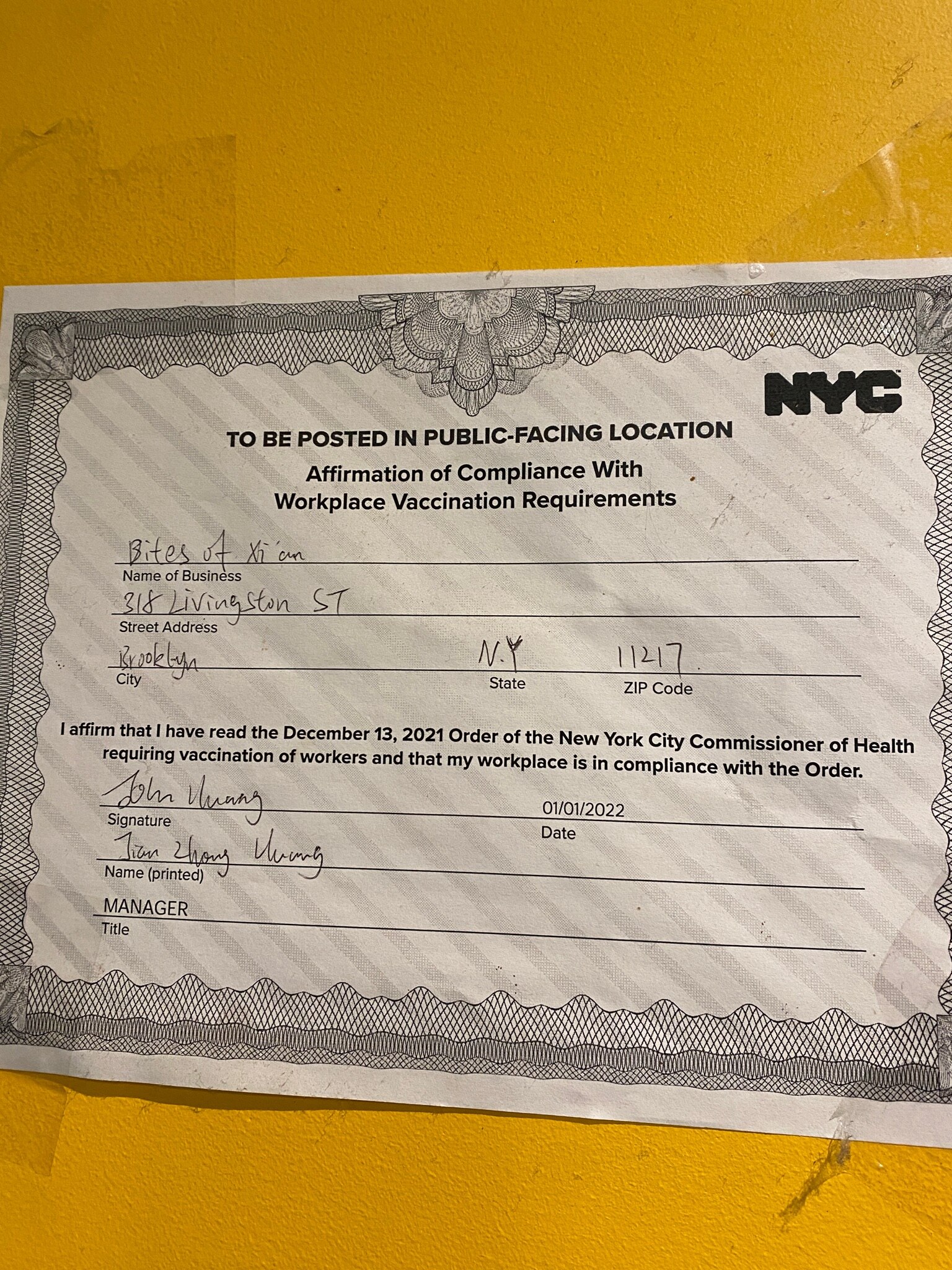 Will live in infamy like internment camps and yellow stars. Still posted in Brooklyn NY 

