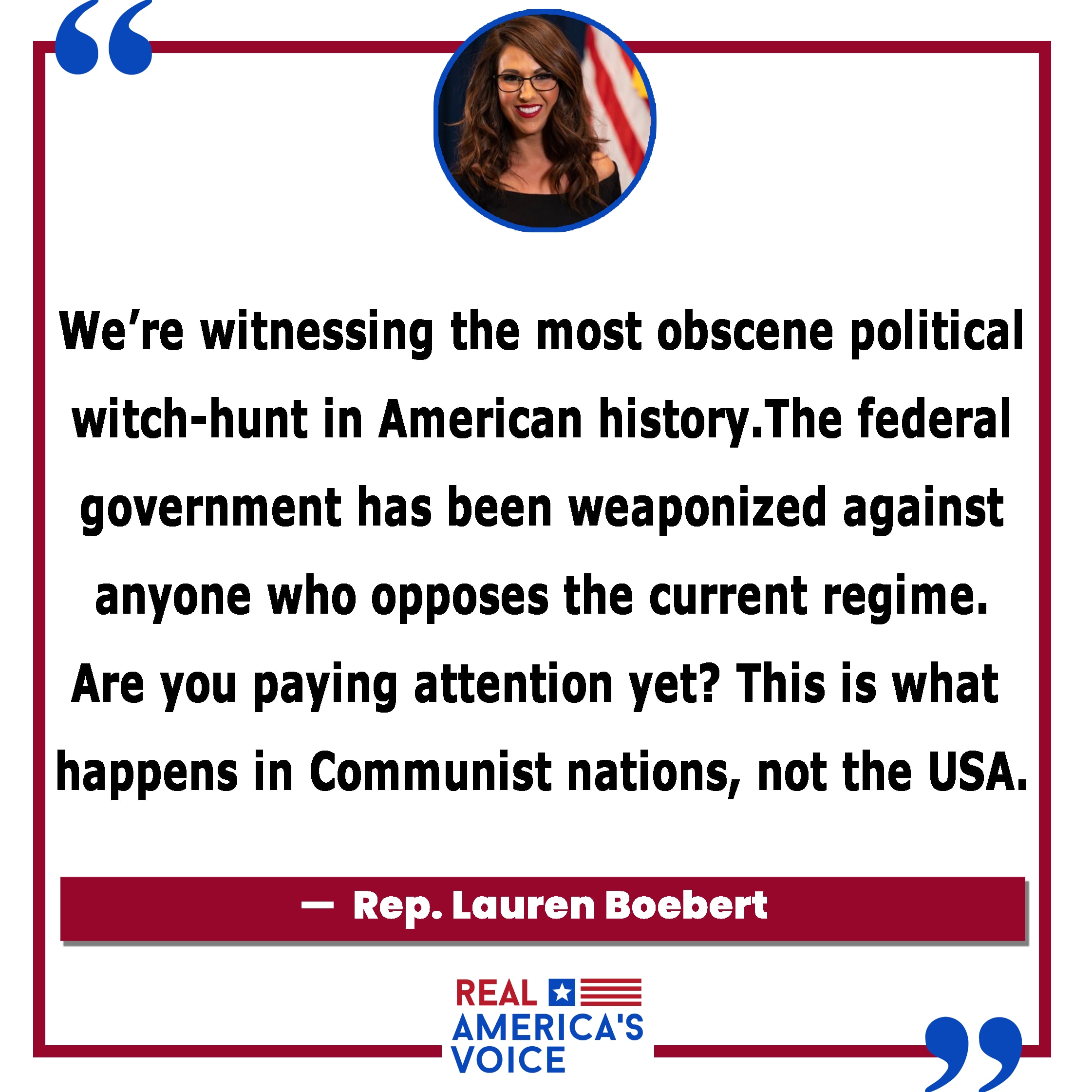 Rep. @laurenboebert asks; "Are you paying attention yet?" to what's happening before our very eyes right now — right here in the U.S.A. 🇺🇸
Get 👇 Real With RAV!
http://rav.social