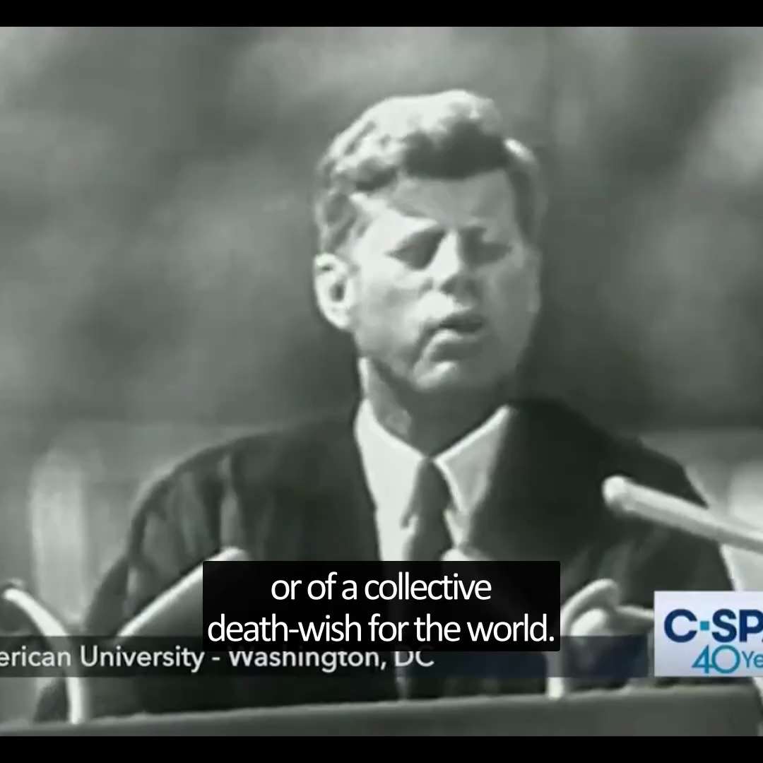 "Above all, while defending our own vital interests, nuclear powers must avert those confrontations ...