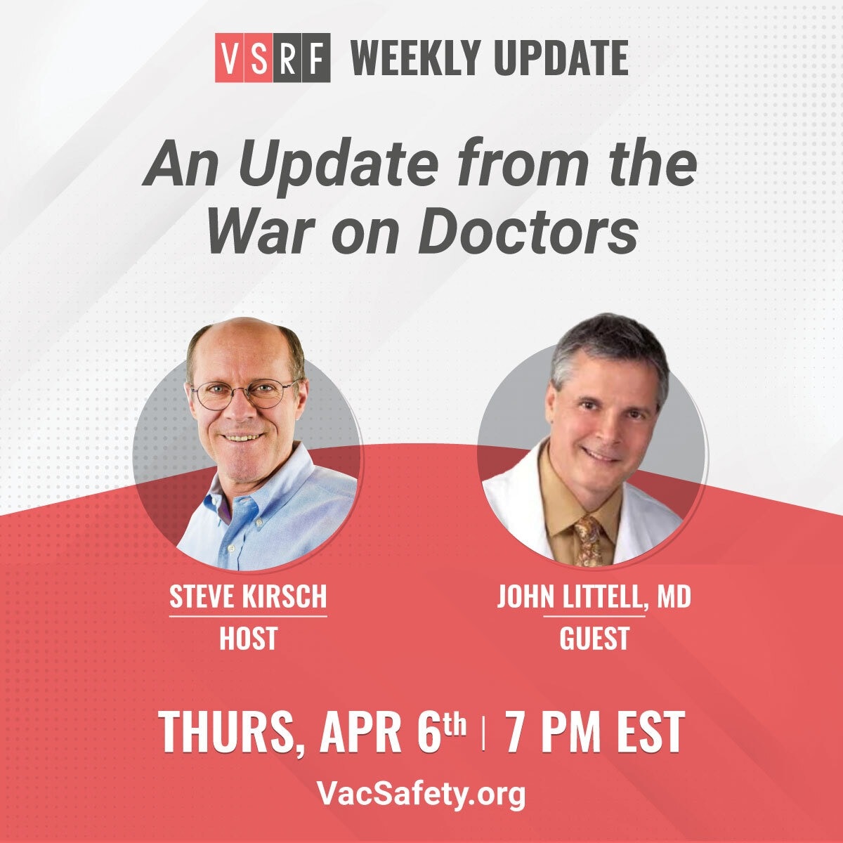 An update from the War on Doctors!

This Thursday on the VSRF Weekly Update,
Steve speaks with CLC k...