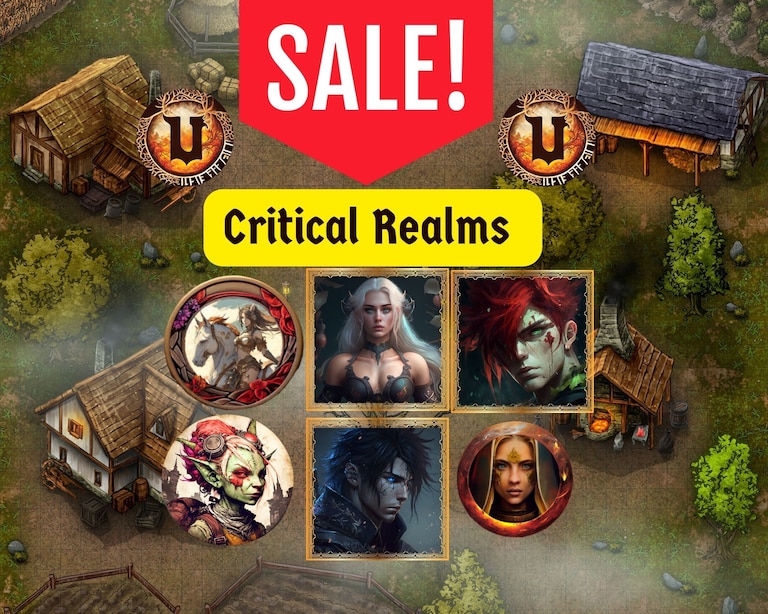 Last day sale. Token Packs, Token Frames, Maps and more https://www.etsy.com/shop/dndcritical?ref=seller-platform-mcnav #foundryvtt #dnd5e #vtt #roll20 #fa