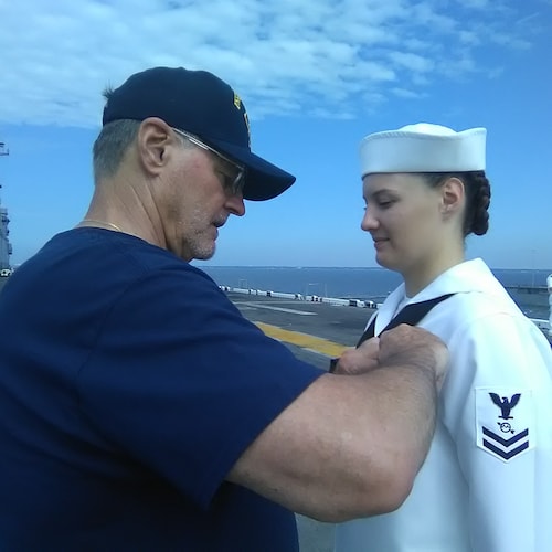 Navy Dad (2 AT, 1 OS), Husband, ex-Precinct Chairman , God, Country, 2ndA! Yes, I once took the helm on the 843ft. LHD3 Kearsarge. 
Proud-Trustworthy-Bold