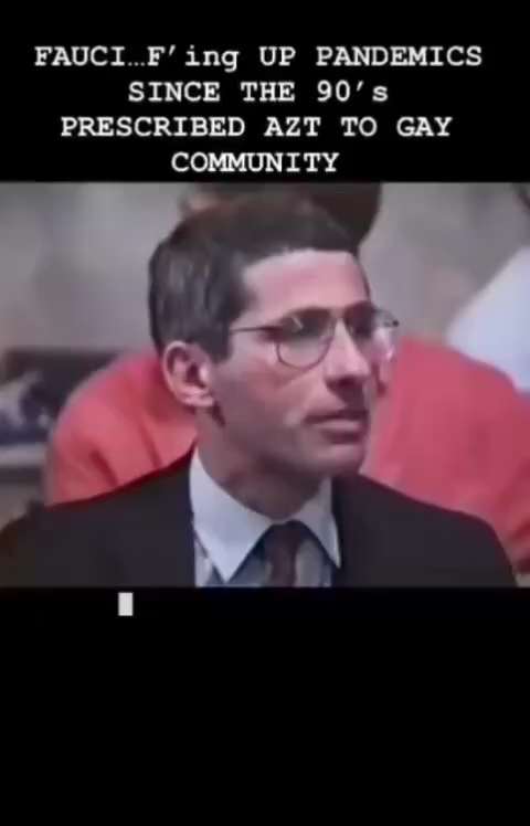 👉🏻 Dr. Fauci promoted a poisonous drug AZT for the HIV Community.

👉🏻Dr. Fauci promoted a poison...