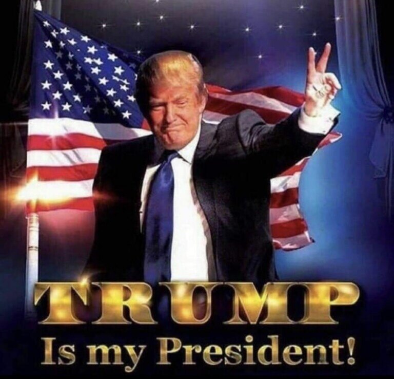 Good morning Patriots,
TRUMP IS OUR PRESIDENT " NOW" π―%
Trump for 2024 as it is clear, no matter what!
Trump stood for all PEOPLE World Wide.
Trump is God First ! Amenπ
Freedom for All! ~ He has proven it !
GOD SAVE THE WORLD.. IS TRUMP'S PRAYER. πβοΈπ
777 GODS HEAVEN Amenπ Know the Lord our Savior.
Jesus Christ is Lord . King of Kings. Amen ! π
Trump is all about , Make the WORLD SAFE & FREE for ALL!
Trump 2024 & FOREVER ~ YES π₯³My Vote is Trump!π―%π
#Tump2024 - #2048 - #MAGA
β€οΈTRUMP IS the WORLD's LEADER β€οΈ
π@Todd4America β‘@Sapiofox
π#PanhandleCM π»@Sfretz0109
π@PanhandleMG π»@MikeTraver
β€οΈ@CCMPATRIOT π»#Bidhnikok
π»@Dapool ποΈ@Lisapatt
π@Patitude π #lovemee1963
π@DZipstahh π#DaleGreen
π#peggysue π #KevRad
βπΊπΈβ
TRUMP WONβ
πΊπΈβ