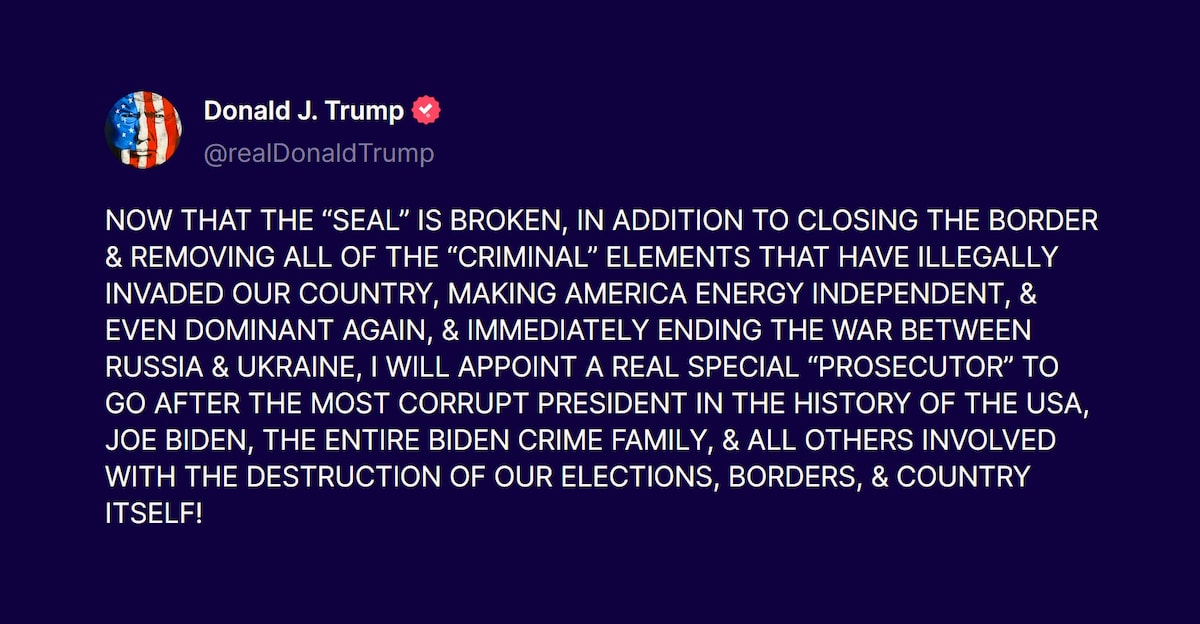View il Donaldo Trumpo's post on GETTR. Join the discussion, share your thoughts, and connect with the community.