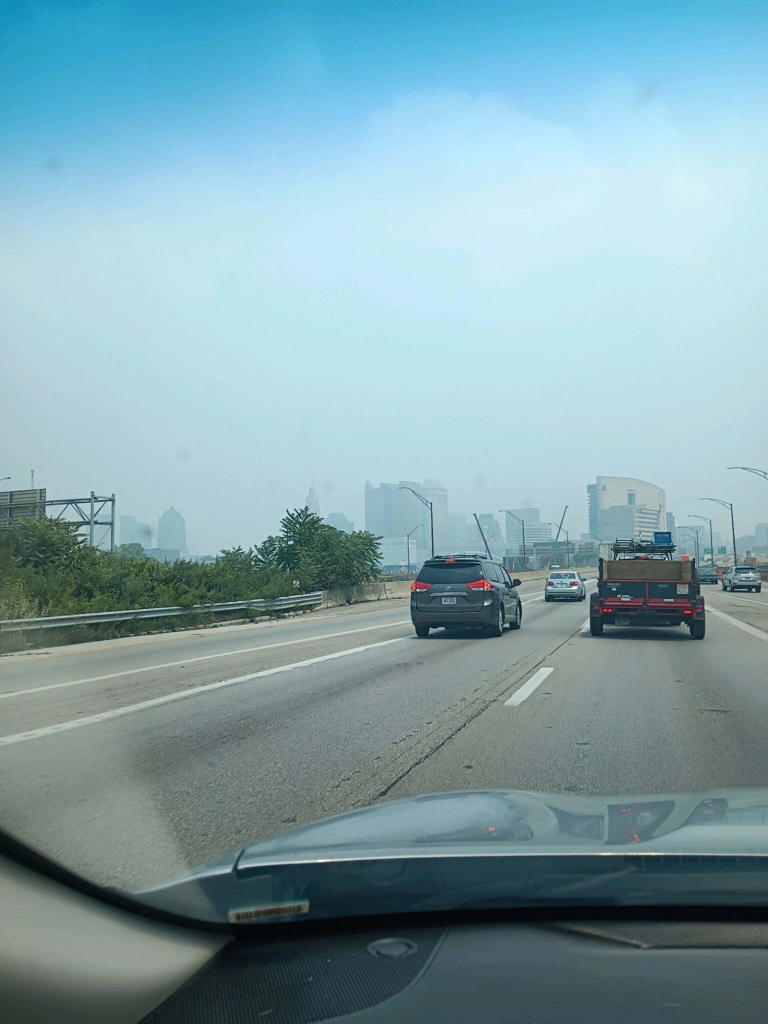 Yesterday I was in Columbus Ohio, you could barely see the buildings downtown due to the smoke, it w...