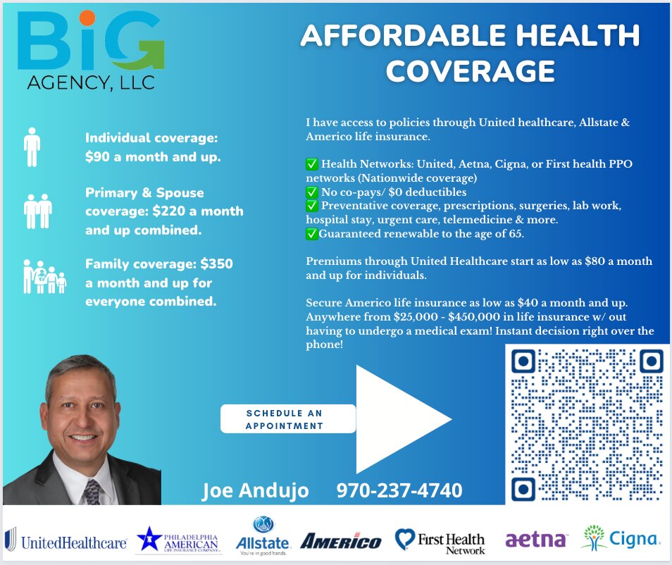 Did you know you have options outside of Obamacare plans?  Message or call me so we can go over your health insurance options!