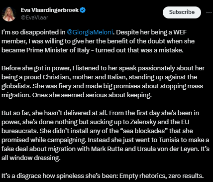 Never trust a WEF member. Never.