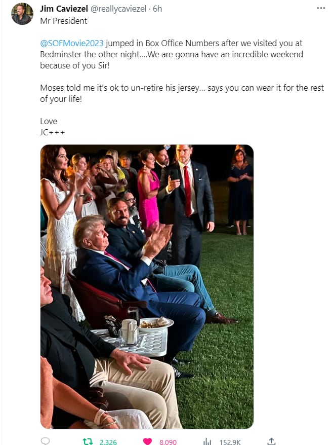 ❤️🙏

https://twitter.com/reallycaviezel/status/1682404866835075074