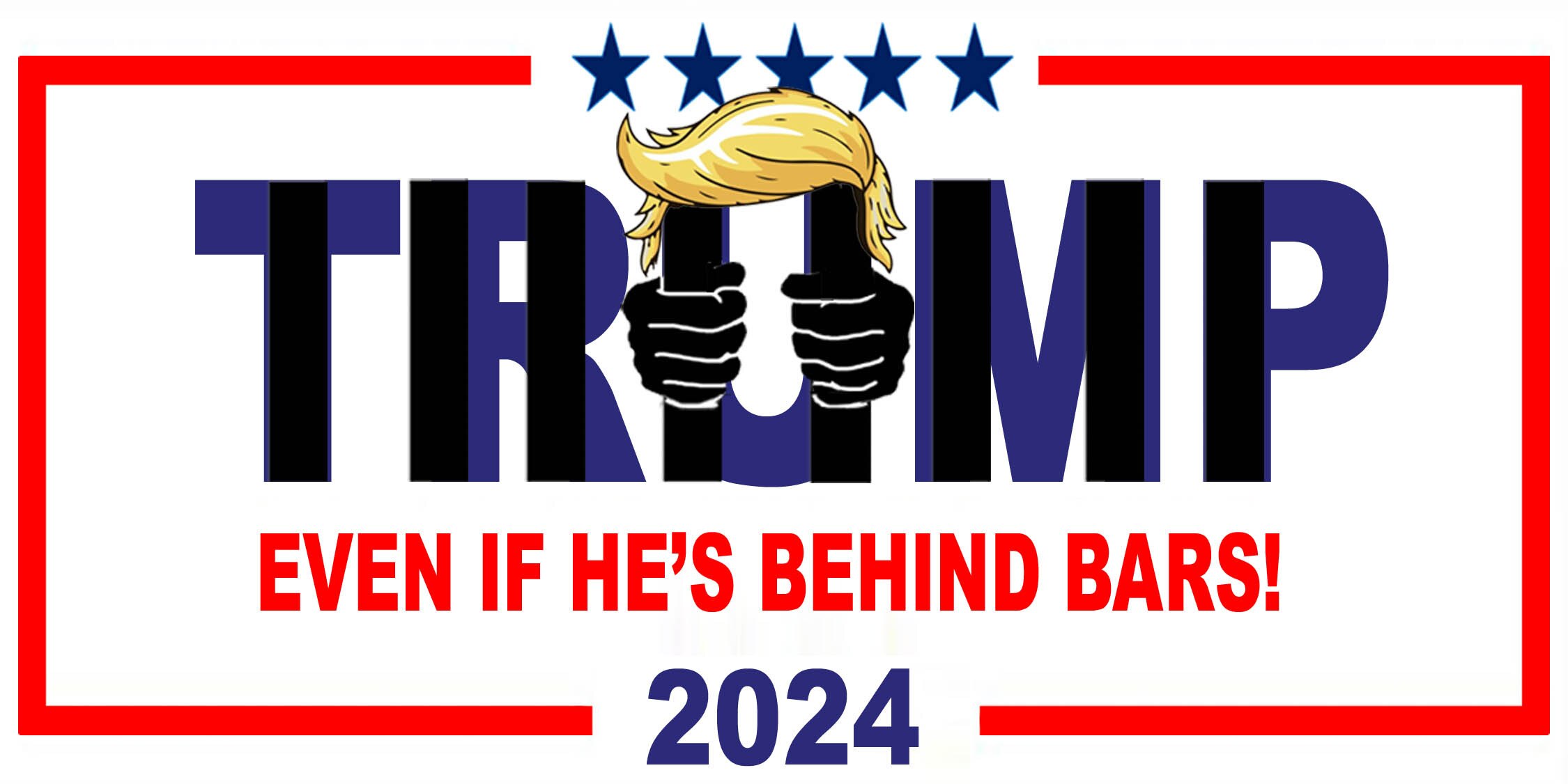 BUMPER STICKER  3.5" x 7.5"  #trump2024 
......FEEL FREE TO...copy & paste my artwork...
Standard BU...