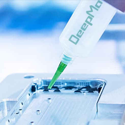 DeepMaterial is low temperature cure bga flip chip underfill pcb epoxy process adhesive glue material manufacturer,suppl...