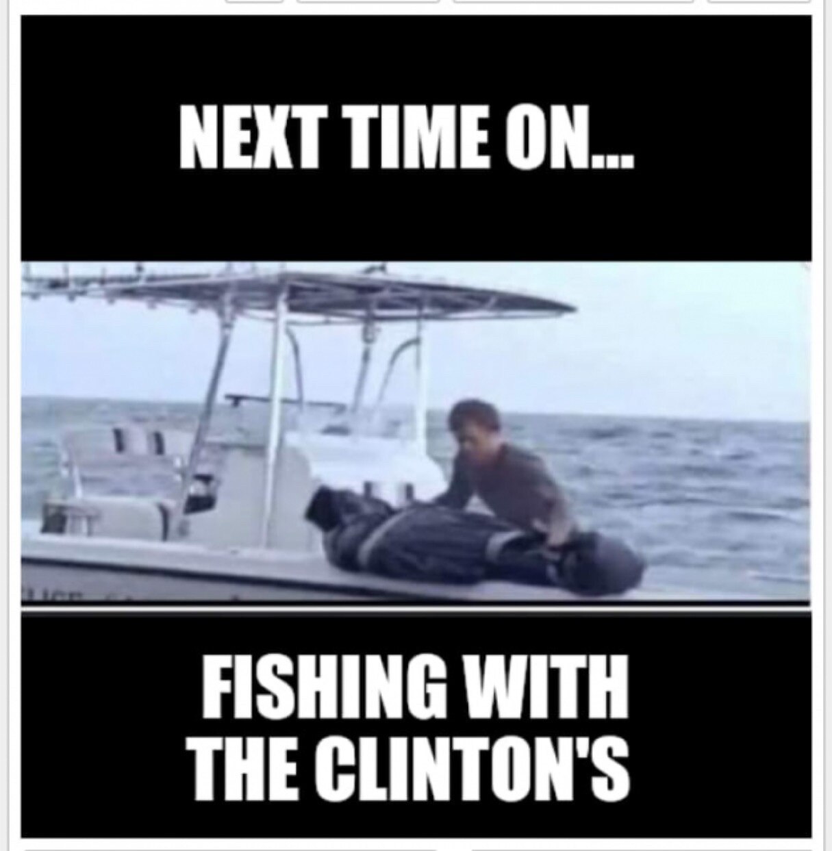 Fishing with Killary Clinton. #clintoncrimefamily #benghaziaintgoingaway #killaryclinton 