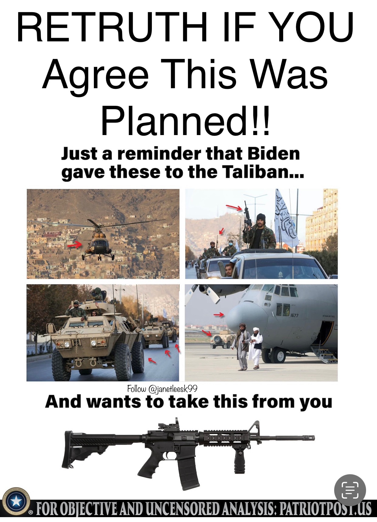 🔴The U.S. Left Billions Worth of Weapons in Afghanistan!
#jrides1 #janetleesk99

☎️Call Your Repres...