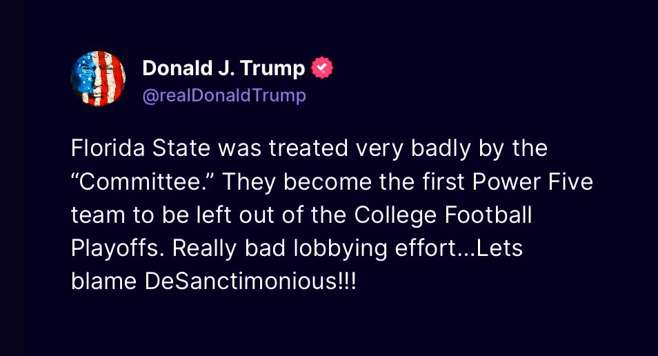 View il Donaldo Trumpo's post on GETTR. Join the discussion, share your thoughts, and connect with the community.