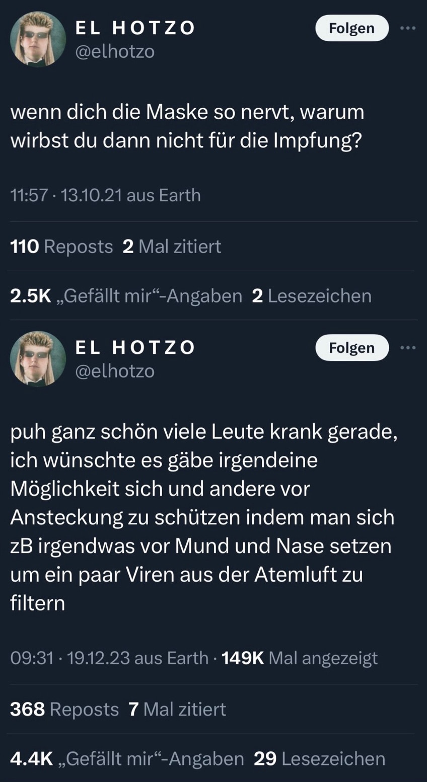 Für El Hotzo gab es 2023 den Bayerischen Kabarettpreis.

t.me/Rosenbusch