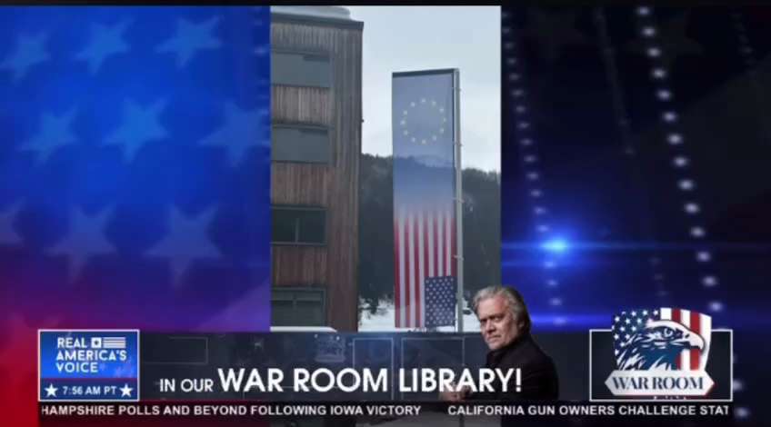 Noor Bin Ladin- Desecration of The American Flag at Davos