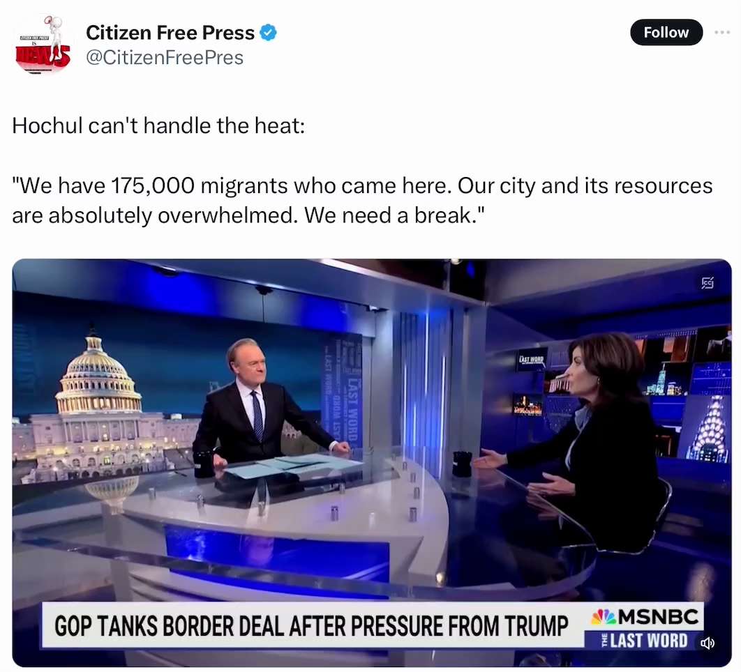 There’s nothing to sugar coat here. Kathy Hochul is completely full of shit. 

After she publicly ca...