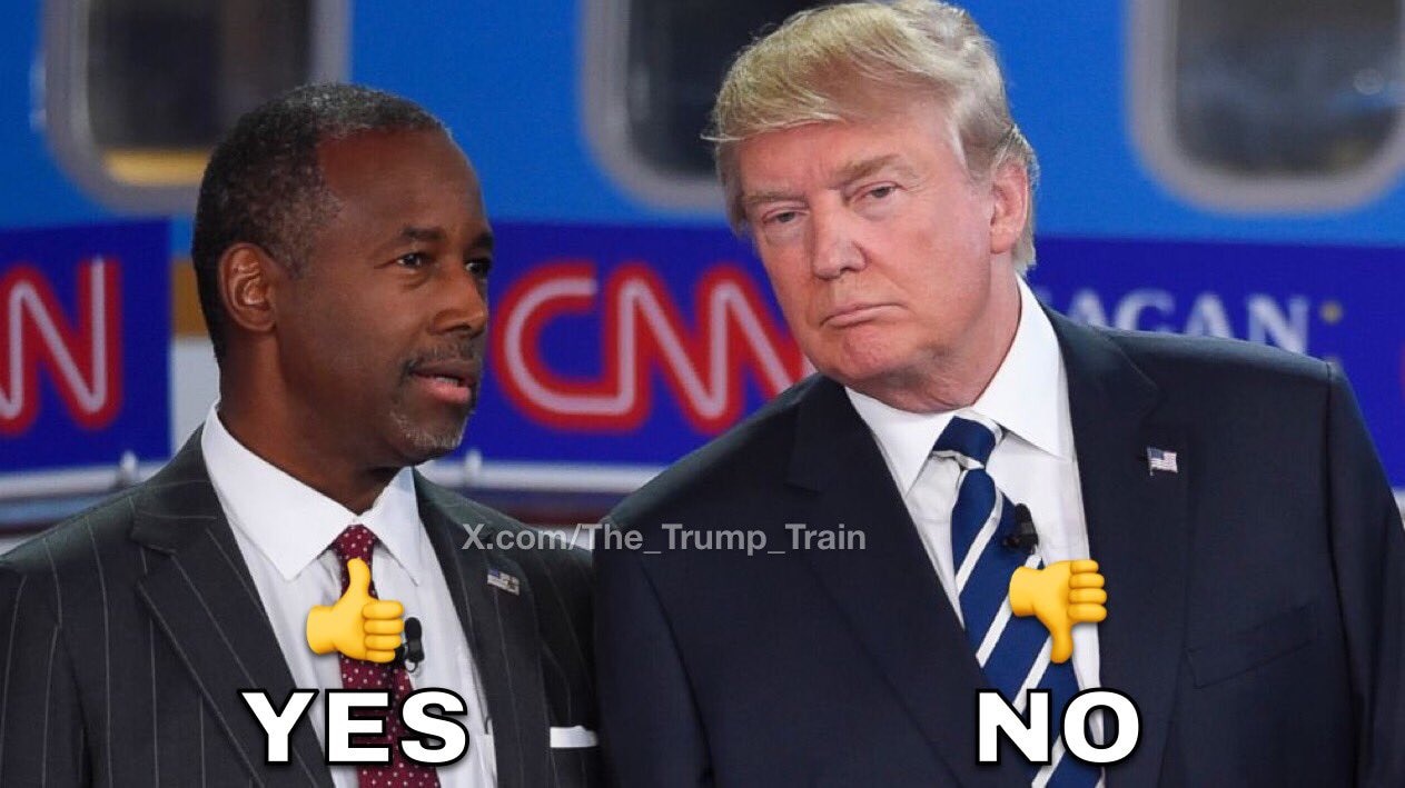 QUESTION: Would you support Ben Carson as Donald J. Trump’s Vice President?

YES or NO? Honest answers only 👇
