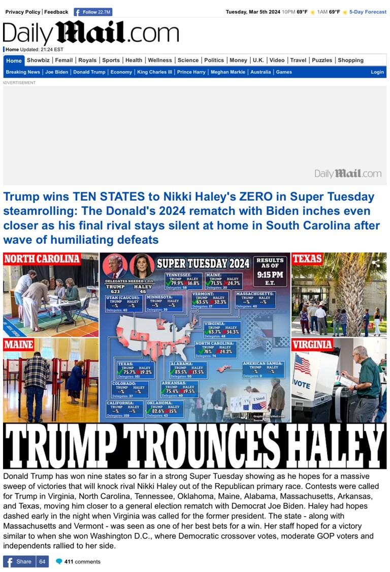 Big Donors That Backed Birdbrain Take a Shellacking
https://www.dailymail.co.uk/news/article-13161655/super-tuesday-virginia-vermont-polls-close-voting-re