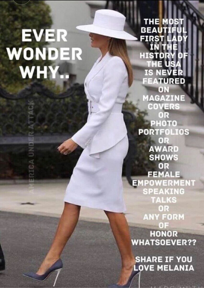 Melania Trump FLOTUS 
The Most Eloquent Beautiful Intelligent First Lady 🤍