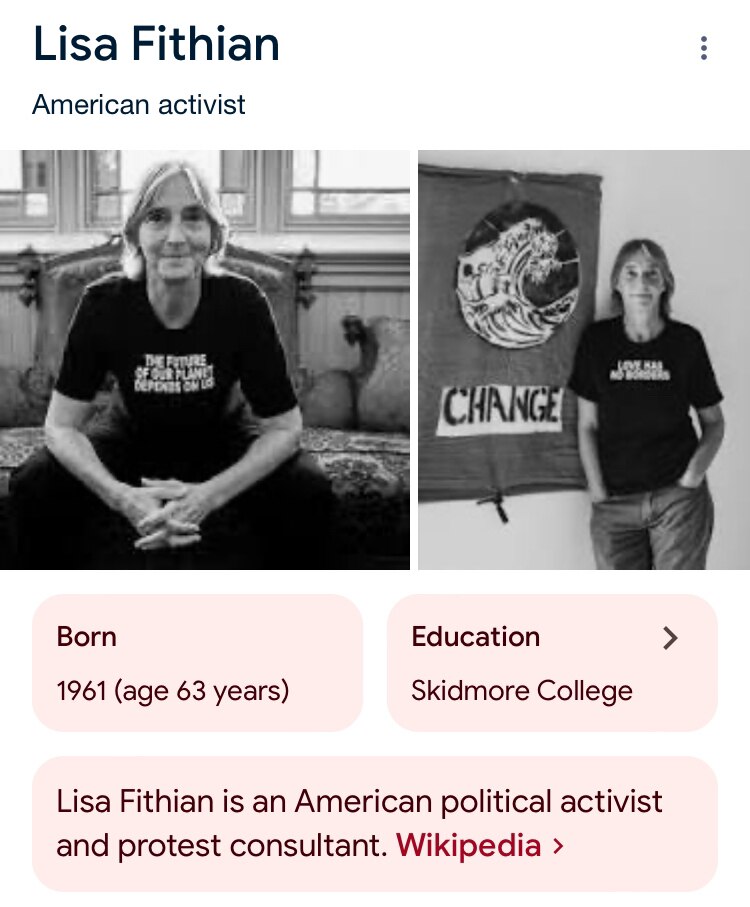 What’s Lisa Fithian—described by Mother Jones as the “nation’s best-known protest consultant”—doing ...