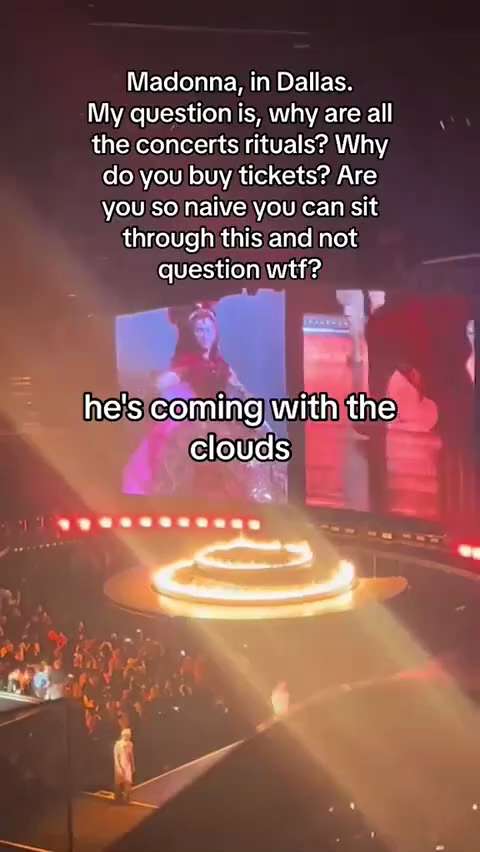 Madonna is making a show in Rio de janeiro Copacabana rigth now! This is literally almost  an satani...