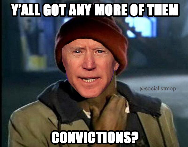 Biden after seeing the Trump campaign pull in $200+ million after last week's verdict.
