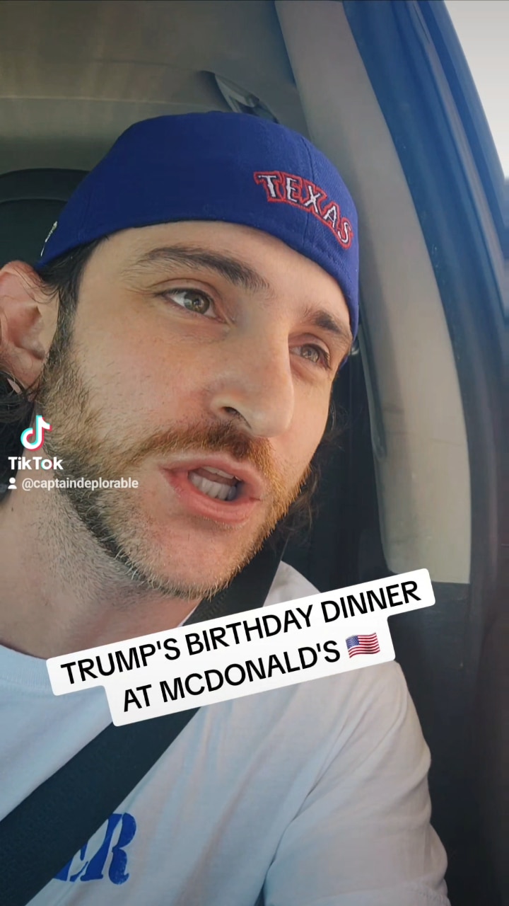 TRUMP ORDERS BIRTHDAY DINNER AT MCDONALD'S!
#McDonalds #DriveThru #MAGA 