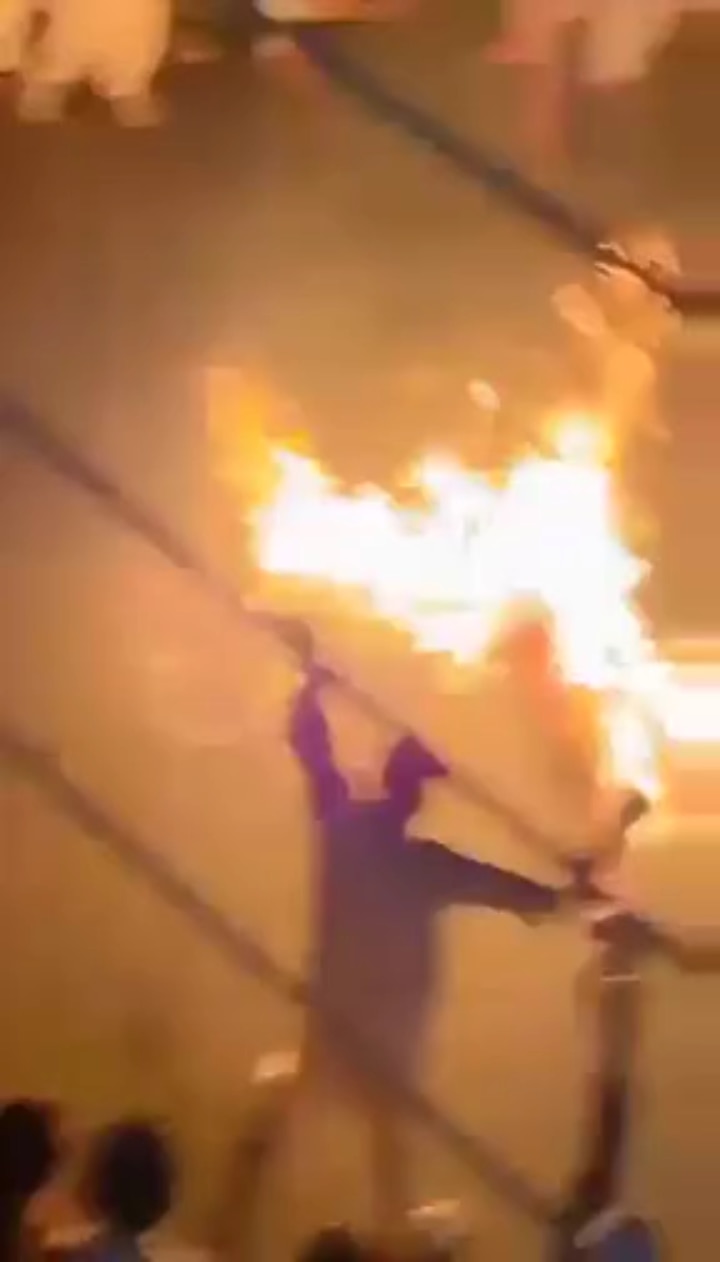 Man accused of blasphemy burnt alive by Pakistani Muslims. Pakistan