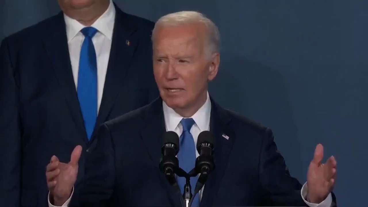 Joe Biden introduced Vlodymyr Zelenskyy as President Putin. 

This really just happened. Not a cheap fake.