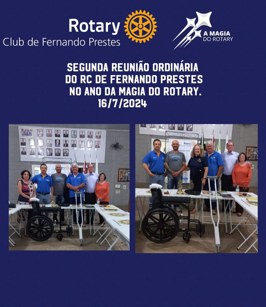Texto do Rotary Club de Fernando Prestes:

No dia 16 de Julho foi realizada a 2ª Reunião Ordinária d...