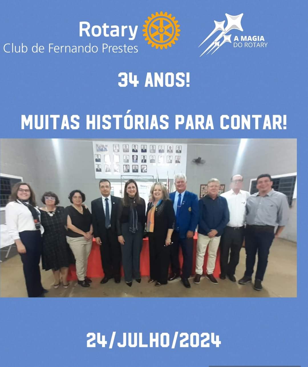 ROTARY CLUB DE FERNANDO PRESTES 

NOSSA HISTÓRIA!

No dia 24 de julho de 2024, o Rotary Club de Fern...