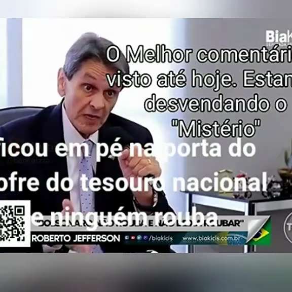 ROBERTO JEFFERSON, RASGA O VERBO, E ESCANCARA TODA VERDADE SOBRE A REPÚBLICA DO BRASIL. É POR ISSO QUE EXIGIMOS VOTO IMPRESSO E CONTAGEM PÚBLICA DOS VOTOS SIMPLES ASSIM.🇧🇷😡😳😳😳😳😳🙏🙏🙏 

