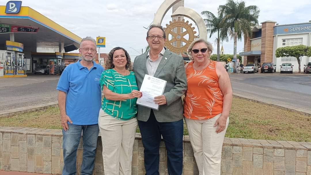 No dia 08 de agosto o casal Gov. do Distrito ano Rotário 2024/2025 Eder Bocchini e Nelly visitaram n...