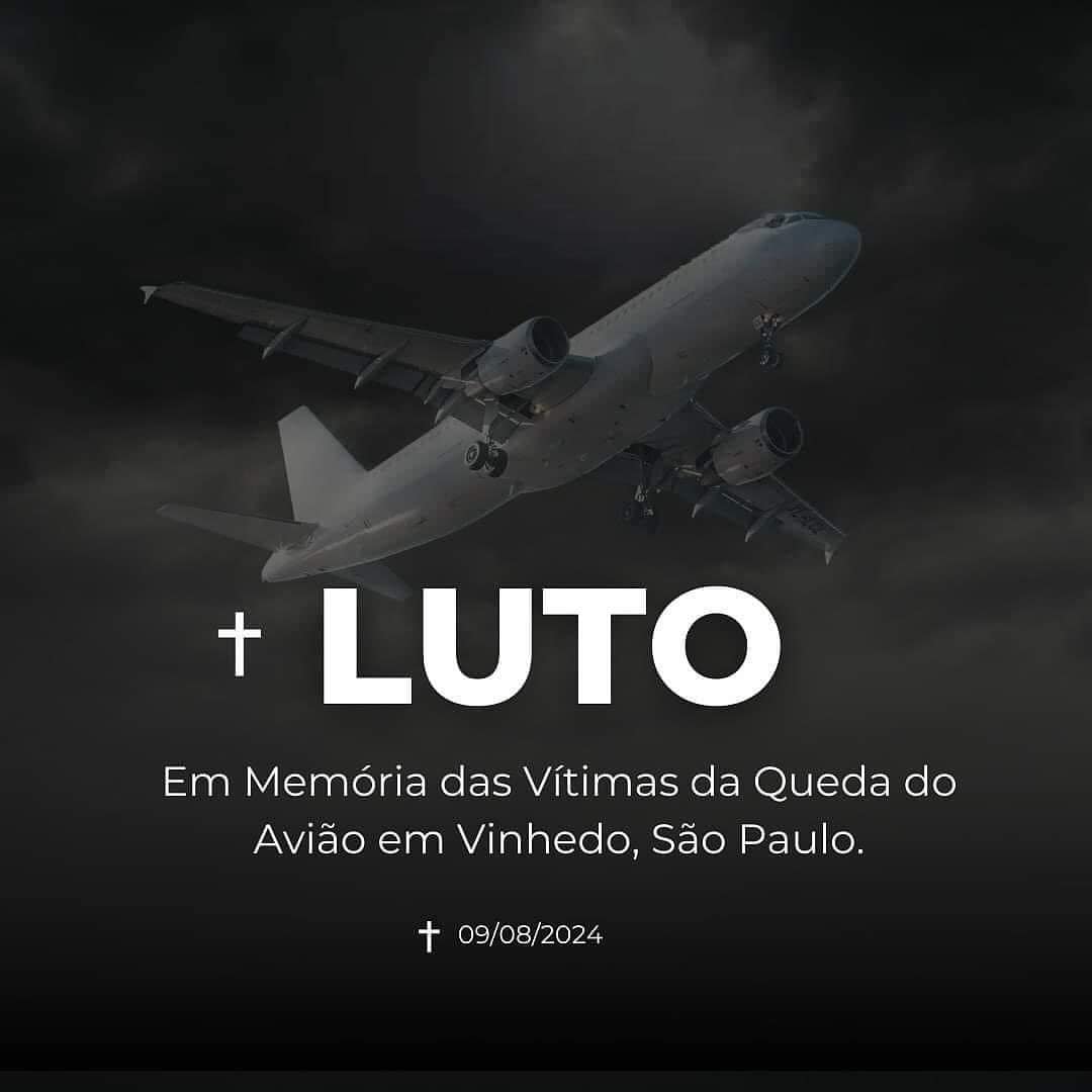 Luto pelas 62 vítimas fatais da queda em Vinhedo, SP, do avião de passageiros que saiu de Cascavel, ...