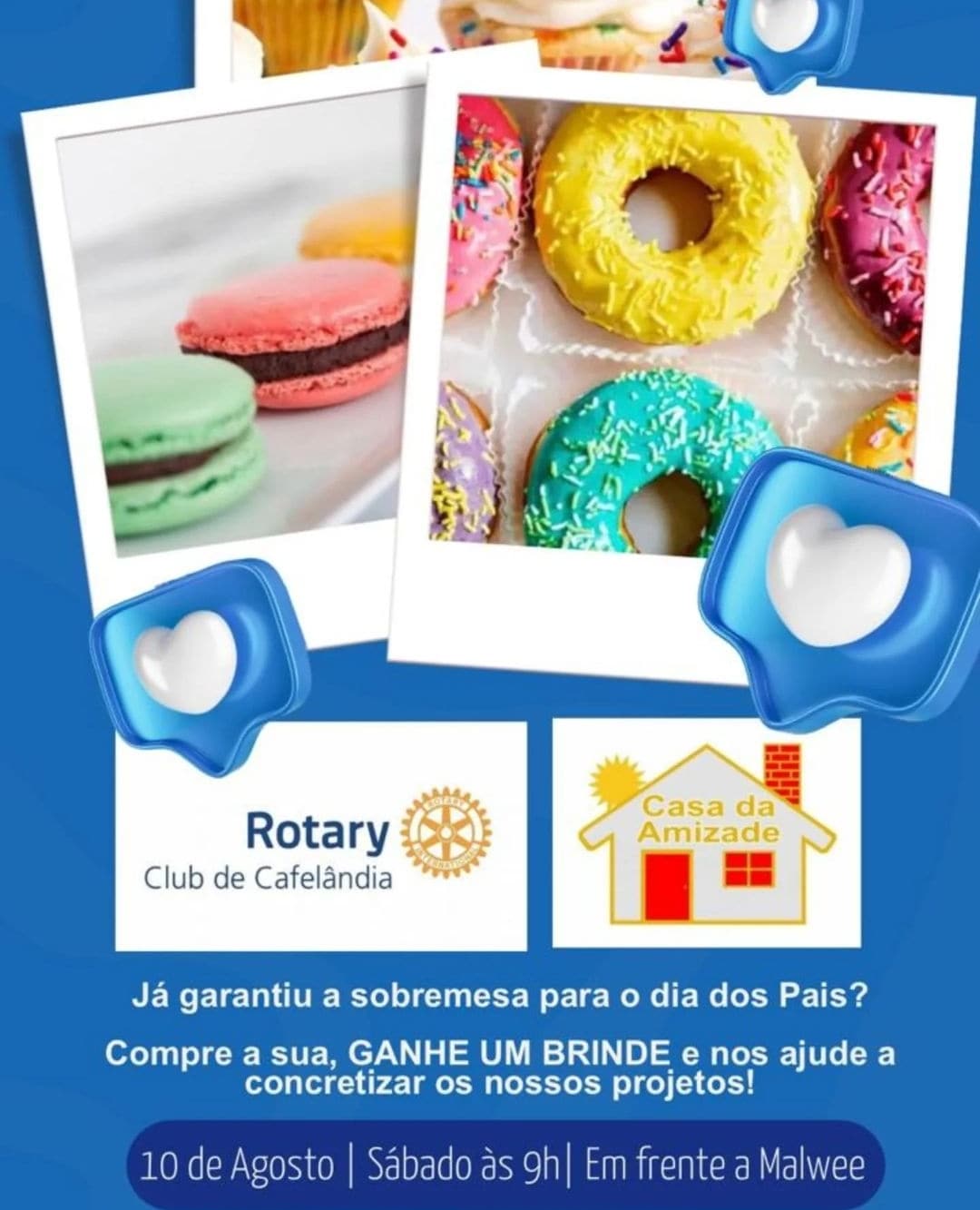 Texto da Casa da Amizade de Cafelândia:

Você já pensou na sobremesa de Domingo?

O Dia dos Pais est...