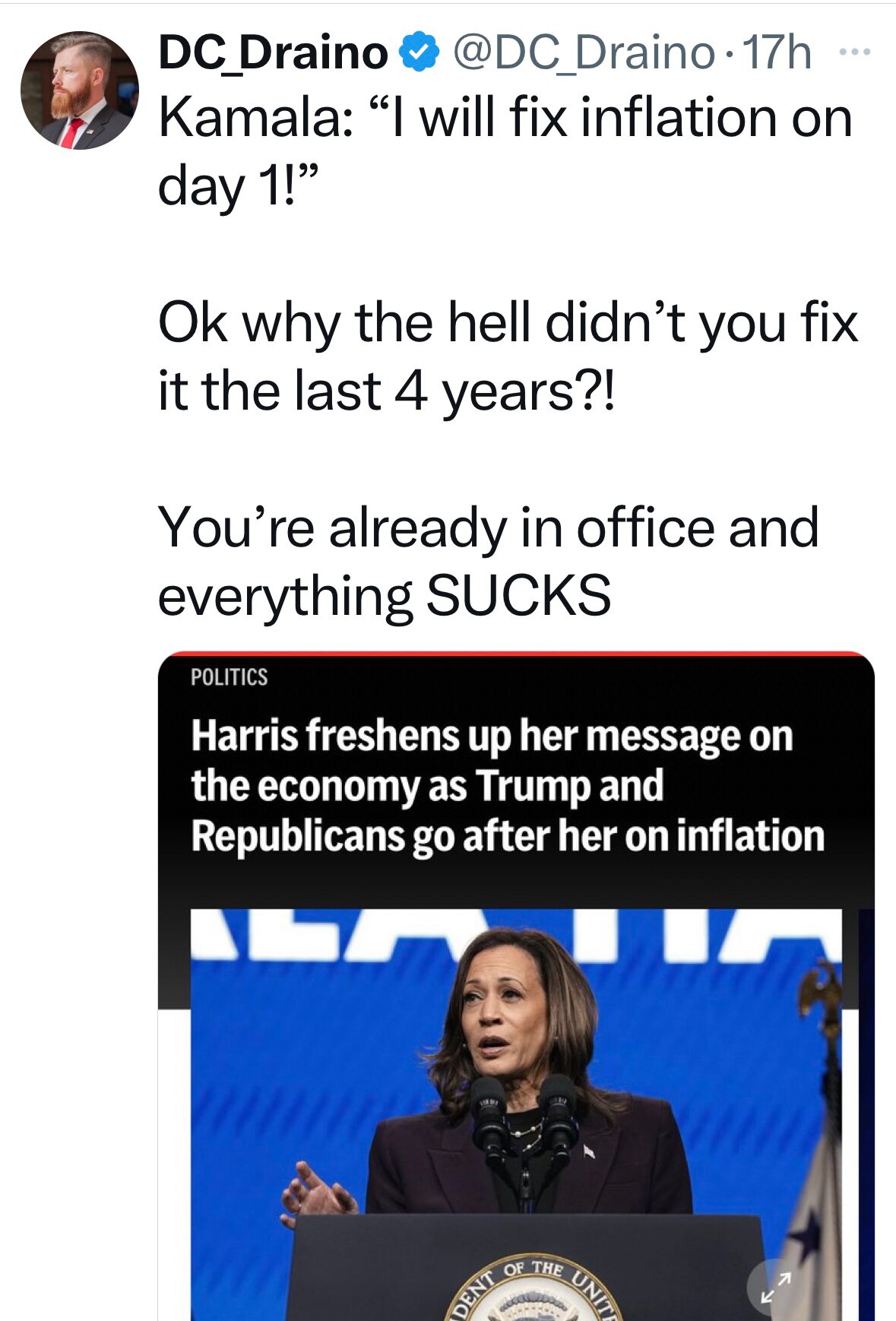 She can’t fix anything 🤦‍♂️🤦‍♂️🤦‍♂️