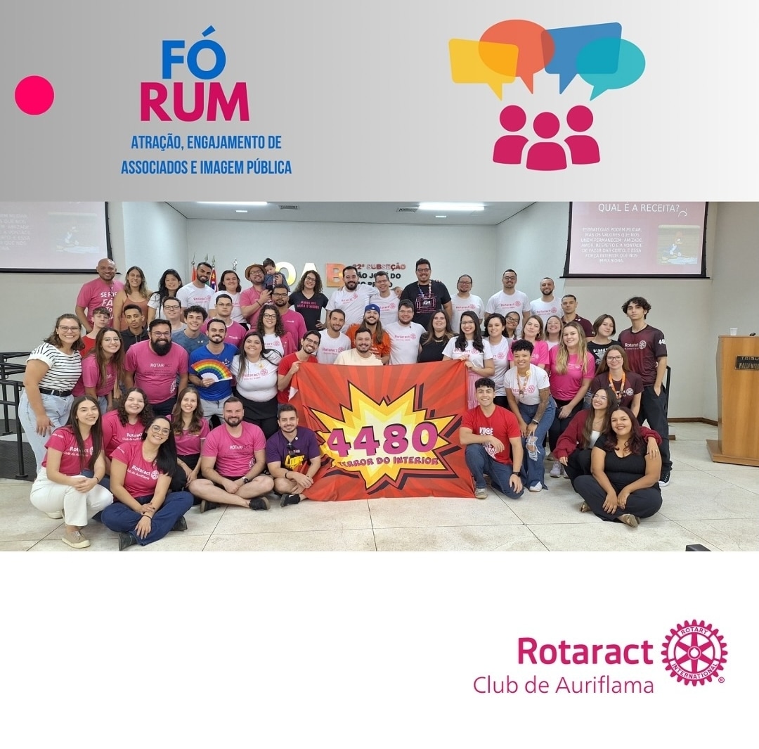 E no dia 18 de agosto, nós do Rotaract Club de Auriflama marcamos presença no II Fórum de Atração e ...