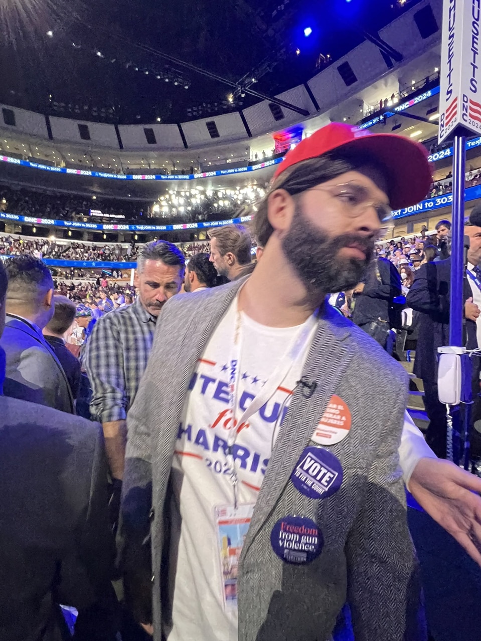 Matt Walsh in disguise has infiltrated DNC 

https://citizenfreepress.com/
