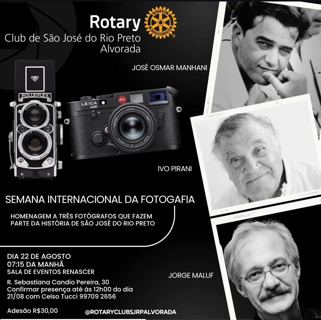 No próximo dia 22 de agosto, o Rotary Club de São José do Rio Preto - Alvorada, vai se transformar n...