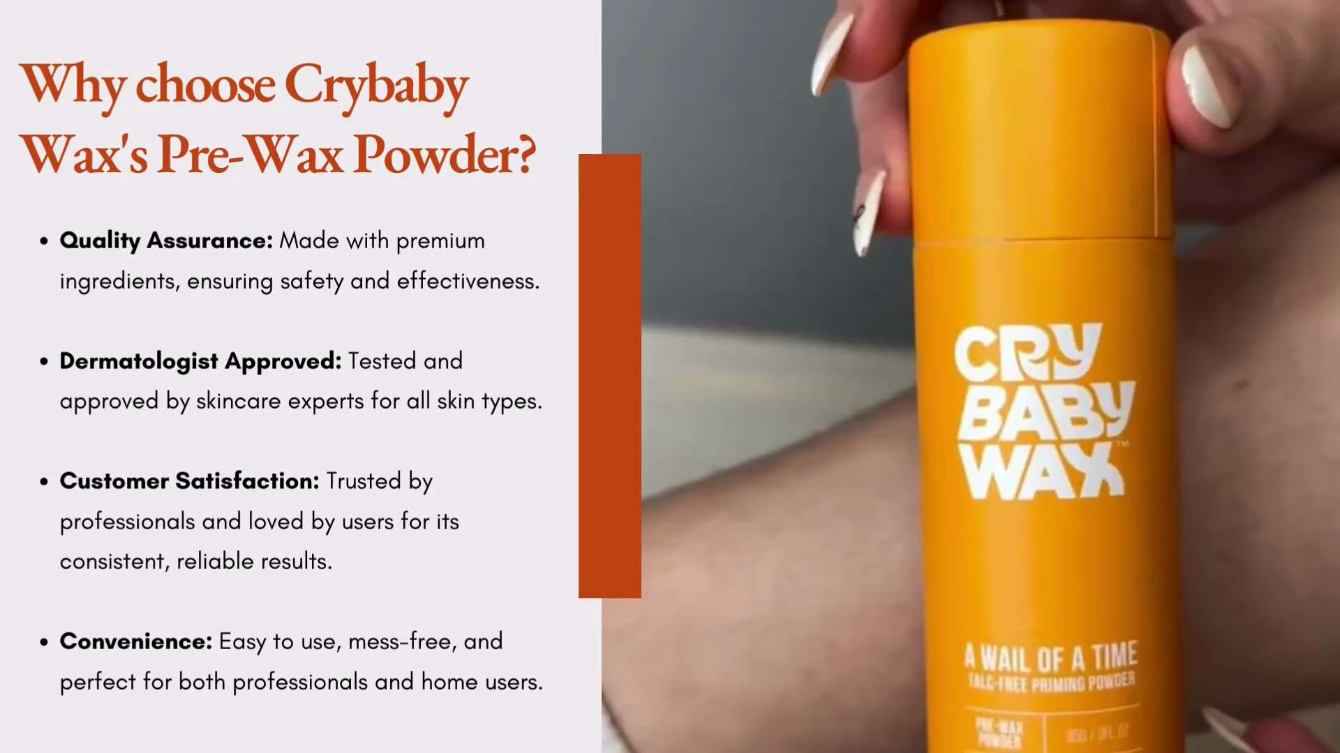 Crybabywax on GETTR : Pre-Wax Powder: Ready for a 