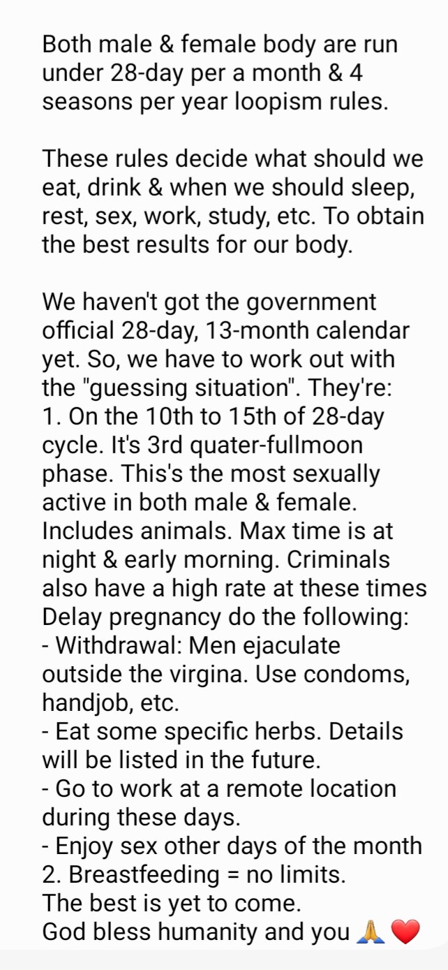 Honour Reward #59 - Natural Birth Control Methods  

