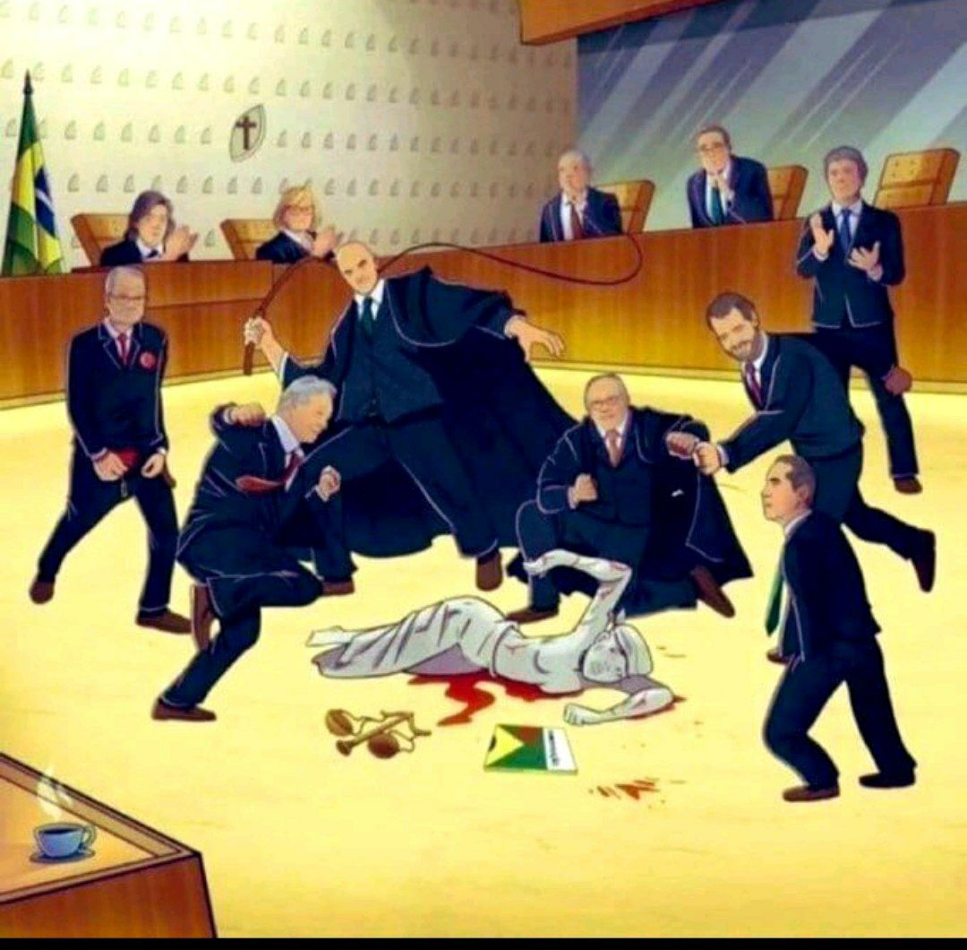 Tem gente achando normal, apoiando e afirmando que tudo está sendo feito "em defesa da Democracia". Dizem que tudo isso é legal, constitucional e correto. NÃO É!!!L