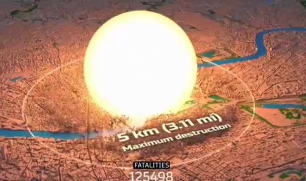 Educational
Simulator of a nuclear strike on London with a charge of 750 kilotons. 
Given that a single Russian missile can carry up to 10 such charges. The same consequences will be in any other metropolis. But Britain today is the most calling for war with Russia, therefore London.

https://x.com/vicktop55/status/1837383146460807473?t=rpab-S0Iu7GWIGqT9IjeIA&s=19